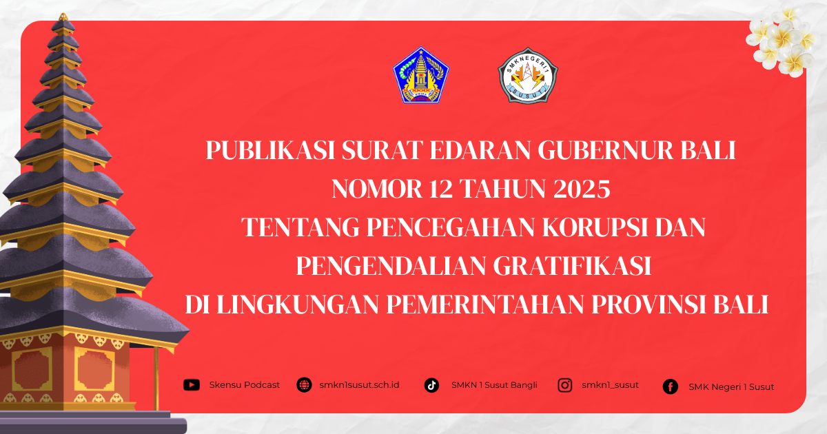 Preview Surat Edaran Gubernur Bali No 12 Tahun 2025
